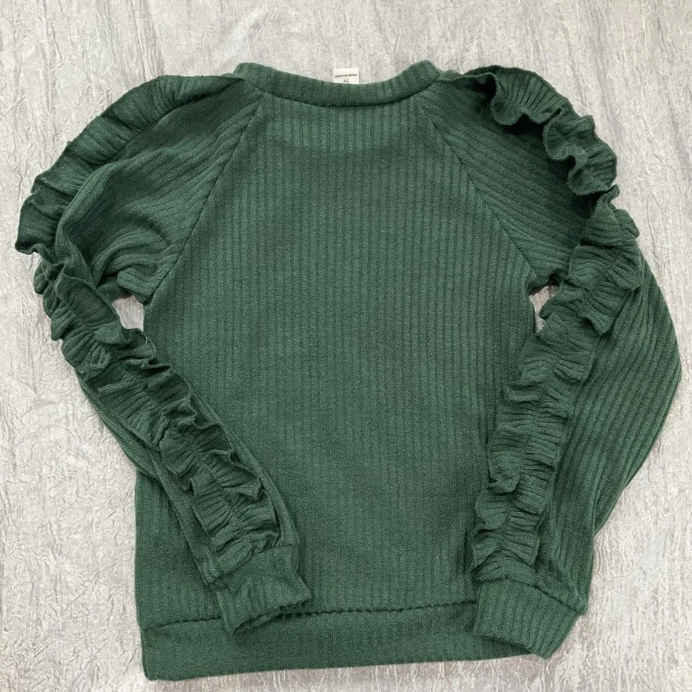 Lot Of 3 SHEIN Girls Long sleeve Shirts Size‎ 7Y Green, Pink, Tan